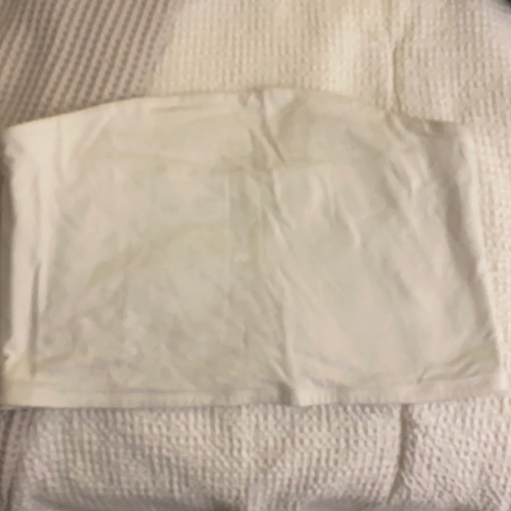 White target tube top